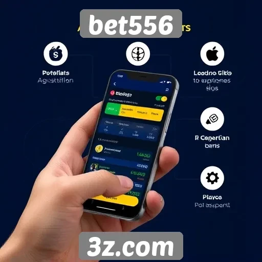Funcionalidades do aplicativo móvel do bet556