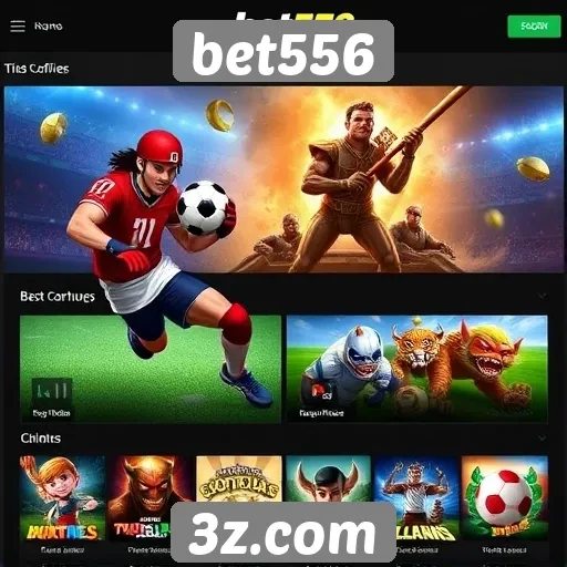 Variedade de jogos disponíveis no site bet556